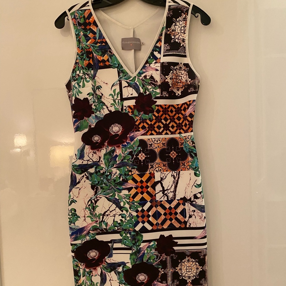 Clover Canyon Sleeveless Neoprene Dress